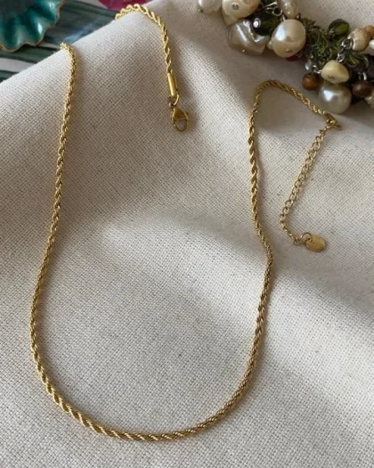 Çelik 3 mm İnce Burgu Kolye