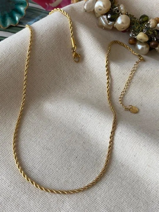 Çelik 3 mm İnce Burgu Kolye