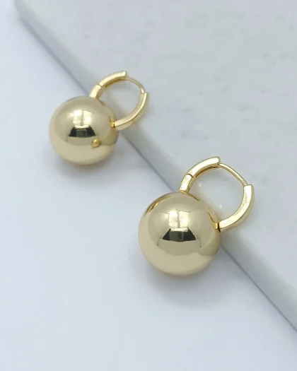 Gold Ball Küpe