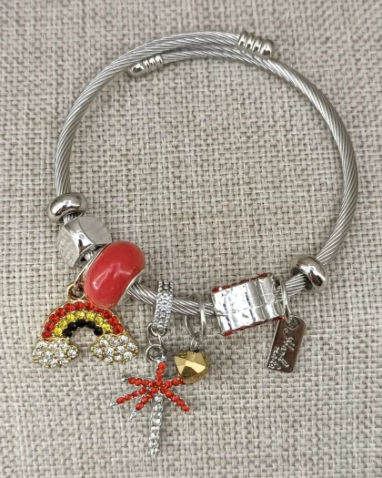 Gökkuşağı ve Palmiye Charm Pandora