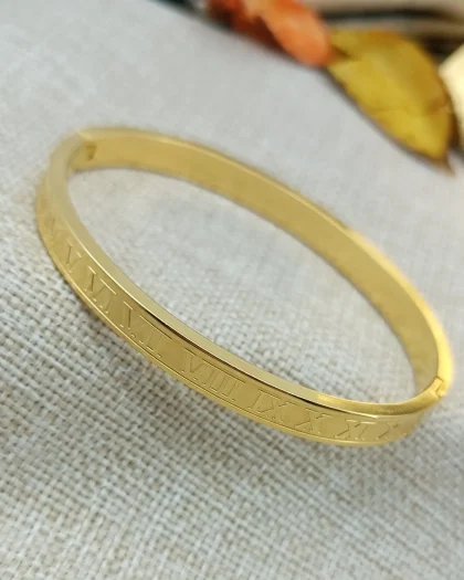 Roma Rakamlı Cartier Çelik Bileklik