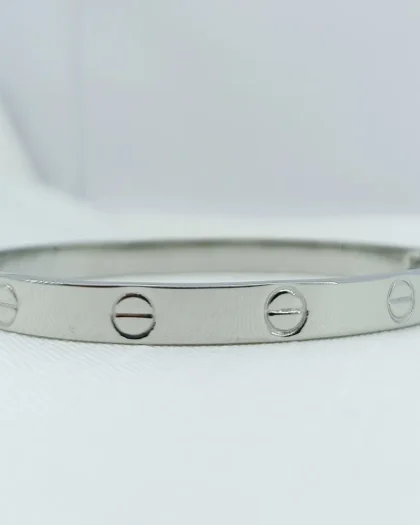 Çelik Taşsız Cartier Paslanmaz Kelepçe