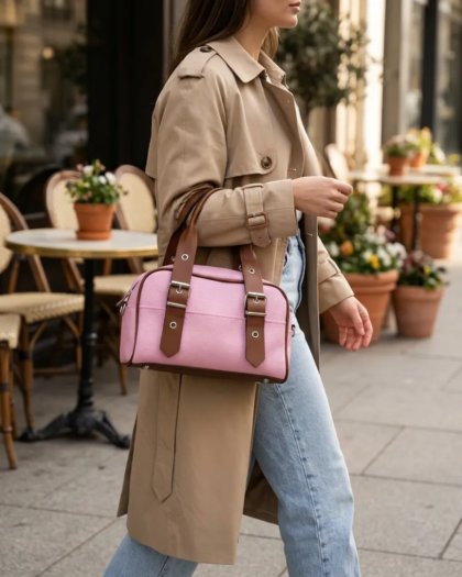 City Bloom Pembe Omuz Çantası